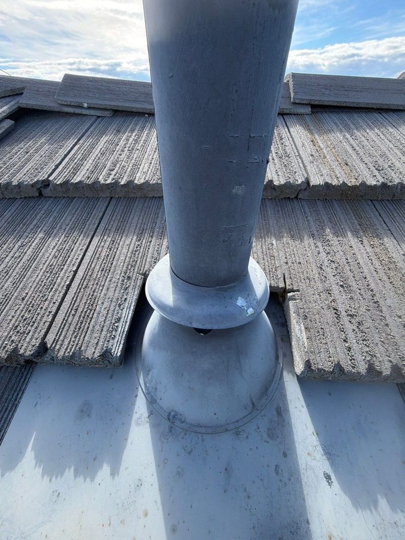 New underlayment being installed on roof deck